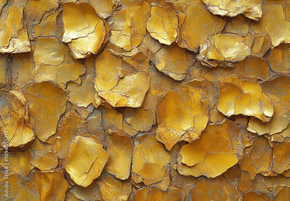 Textured Background of Vibrant Golden Flakes on a Surface, Showcasing Intricate Patterns and Rich Colors for Art and Design Projects Textured Background of Vibrant Golden Flakes on a Surface, Showcasing Intricate Patterns and Rich Colors for Art and Design Projects