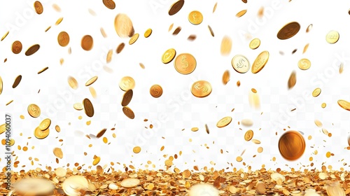 Golden Shower of Coins photo