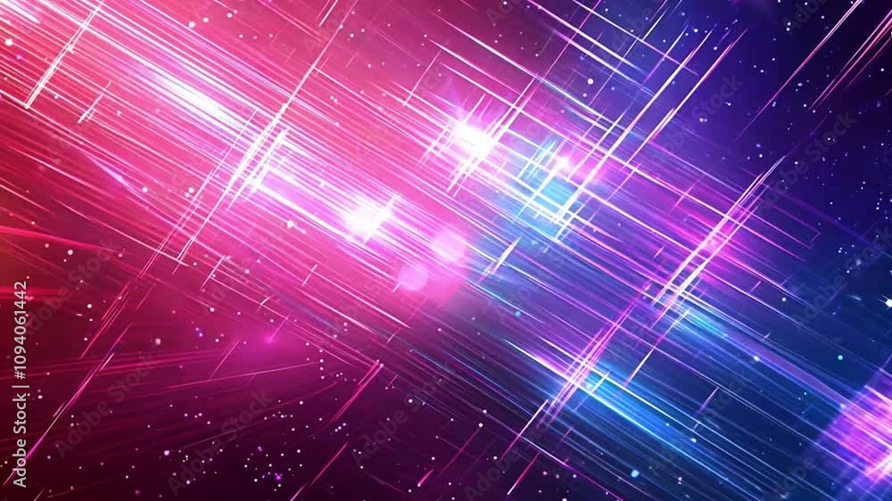 Abstract Digital Art with Pink and Blue Glowing Lights Abstract Digital Art with Pink and Blue Glowing Lights