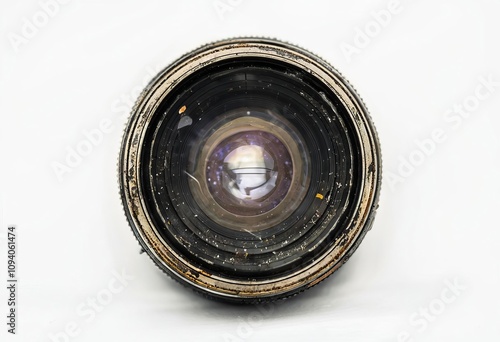 old camera lens a close up of an old camera lens with a vintage photo