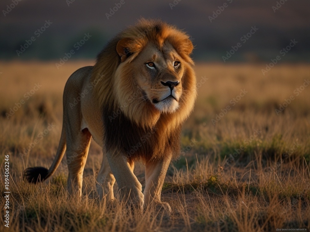 The majestic lion is considered the king of the jungle. The majestic lion is considered the king of the jungle.