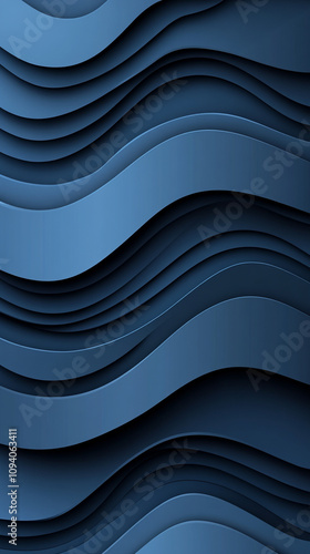 textured blue abstract background with flowing waves symbolizing fluidity, calmness, and creativity, ideal for themes of innovation, tranquility, and modern design photo