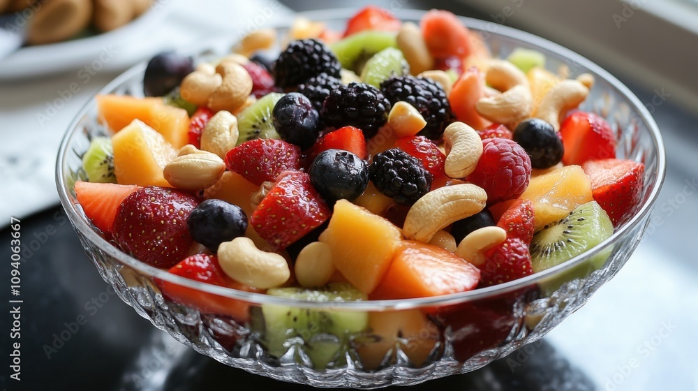 Satisfying Snack: Mixing Fresh Fruits and Nuts for Easy Healthy Eating Satisfying Snack: Mixing Fresh Fruits and Nuts for Easy Healthy Eating