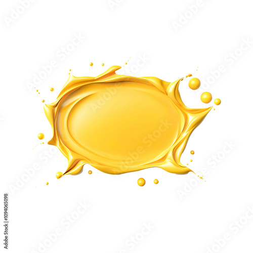 Yellow Bubble talk or comment sign symbol