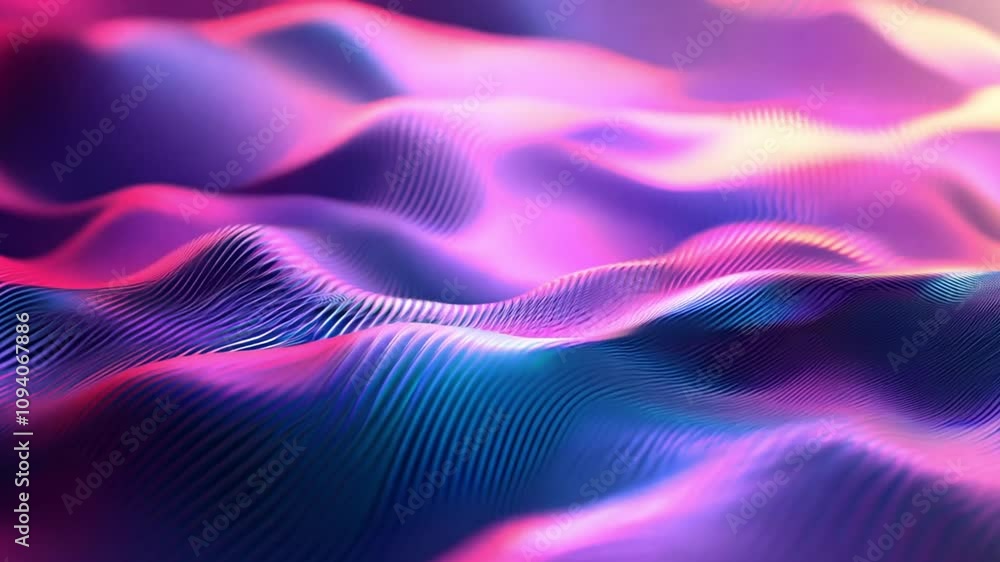 Abstract Digital Landscape with Vibrant Pink and Purple Hues Abstract Digital Landscape with Vibrant Pink and Purple Hues