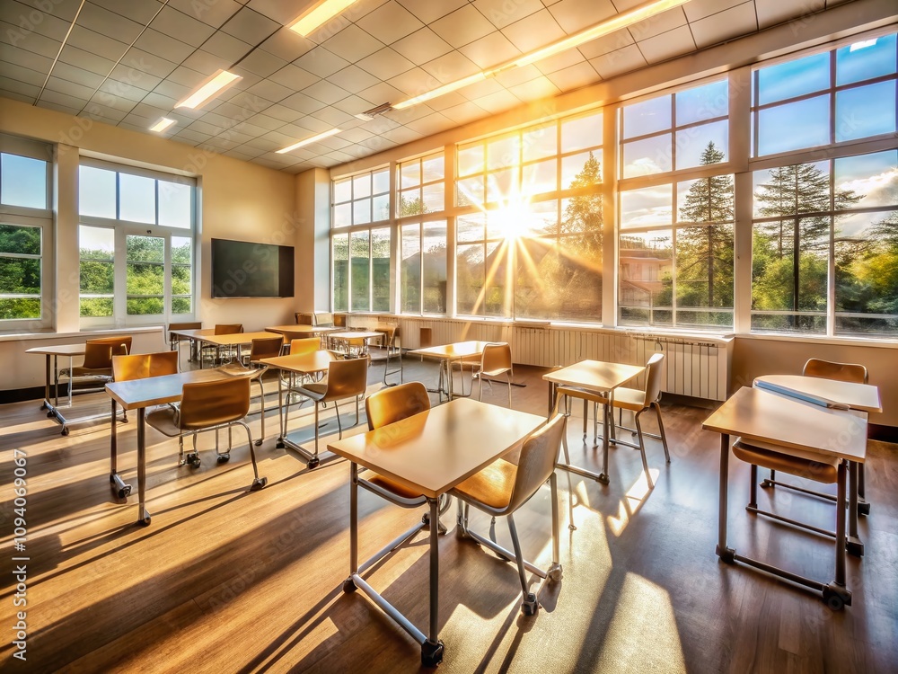 Timelapse Photography of an Empty Classroom Capturing Sunlight and Shadows for Dynamic Visual Storytelling in Educational Spaces Timelapse Photography of an Empty Classroom Capturing Sunlight and Shadows for Dynamic Visual Storytelling in Educational Spaces