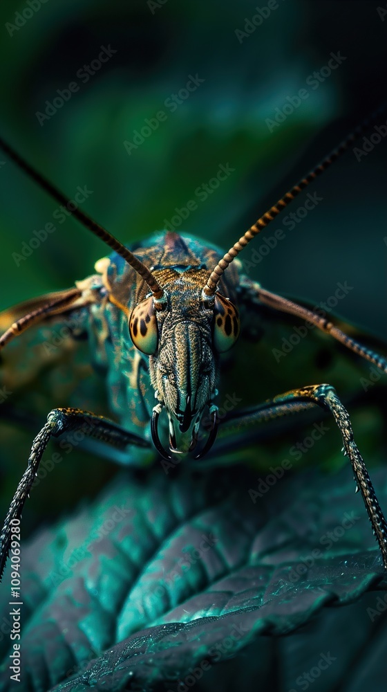 Close Up Photography of a Green Insect with Large Eyes Close Up Photography of a Green Insect with Large Eyes
