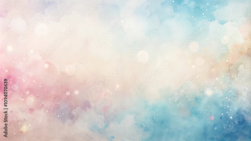 Dreamy Pastel Watercolor Background with Soft Light Effects Dreamy Pastel Watercolor Background with Soft Light Effects