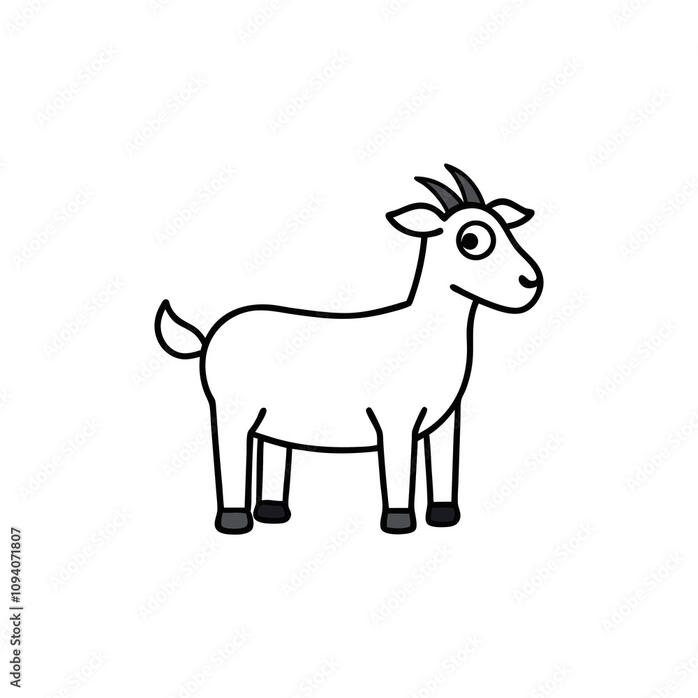 Goat vector illustration Goat vector illustration