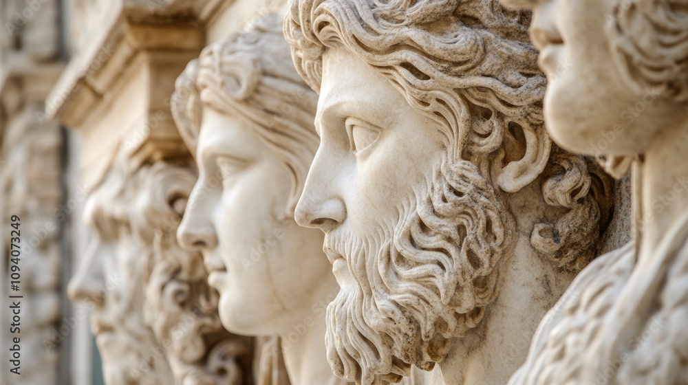 Ancient Sculptures - Majestic Heads Ancient Sculptures - Majestic Heads