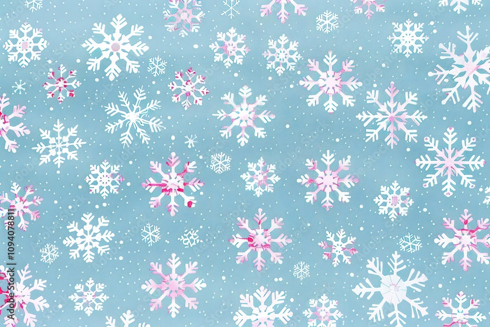 A blue background with a lot of snowflakes on it A blue background with a lot of snowflakes on it