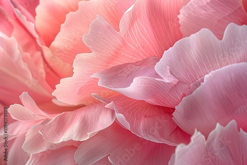 Wallpaper Mural A close up of a pink flower with a soft, delicate texture Torontodigital.ca
