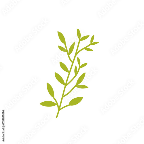 decorative leaf branch