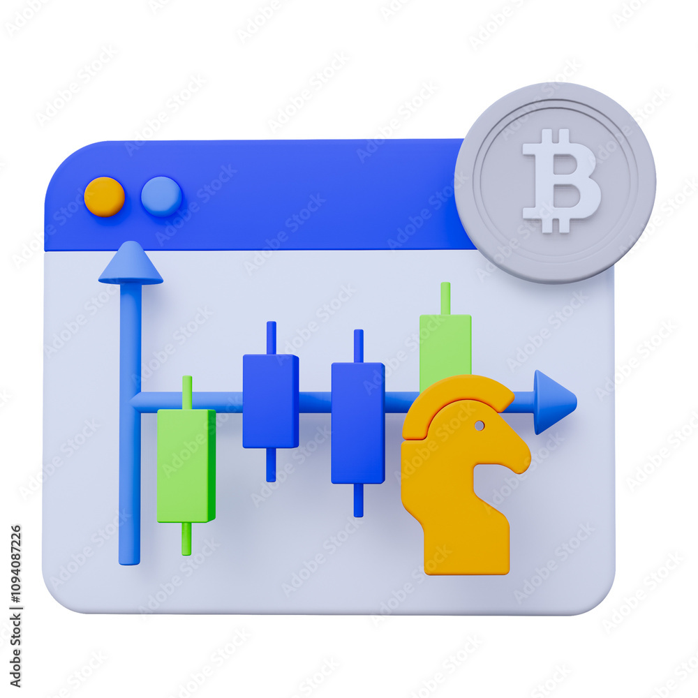 3D Stock Market Strategy, trading market strategy illustration 3D Stock Market Strategy, trading market strategy illustration