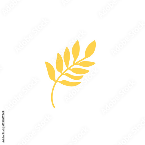 decorative leaf branch