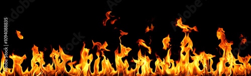 abstract flame isolated black background. concept of effect texture ablaze, graphic design bonfire, blaze at night. burn of fire sizzling, danger explosion 