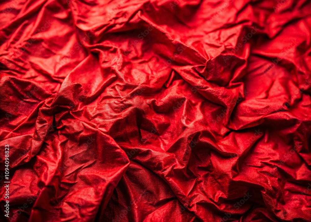 Vibrant Red Crinkled Textured Background for Creative Design Use with Ample Space for Custom Text or Copy Applications Vibrant Red Crinkled Textured Background for Creative Design Use with Ample Space for Custom Text or Copy Applications