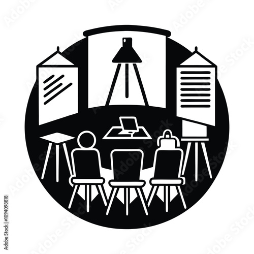 "Illustration workshops focused on creating striking silhouettes, teaching techniques for crafting bold, dynamic designs that emphasize shapes, contrast, and storytelling."