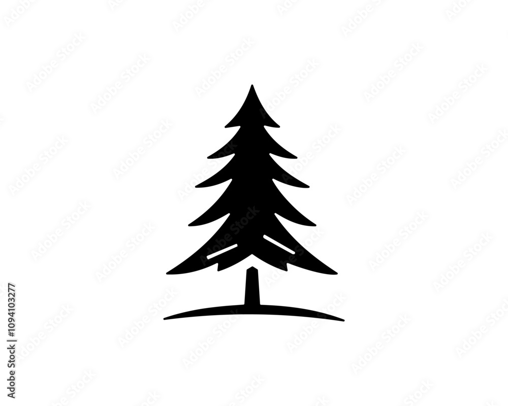 Obraz premium christmas tree illustration
