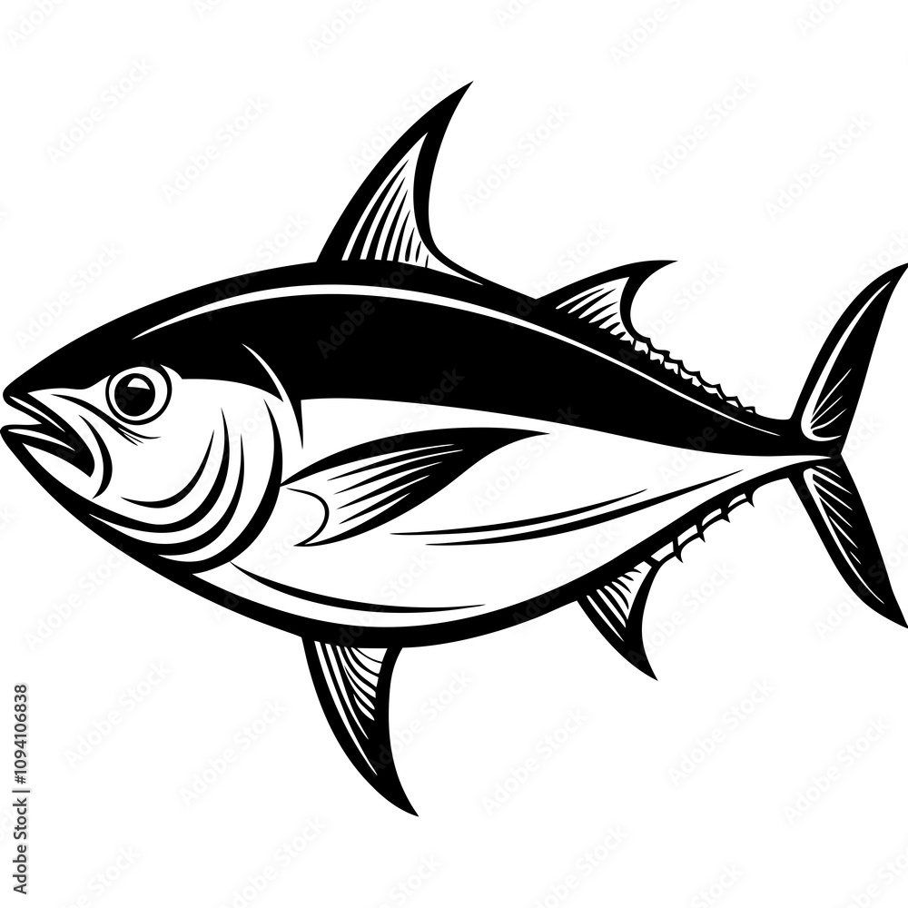 tuna fish on a white background tuna fish on a white background