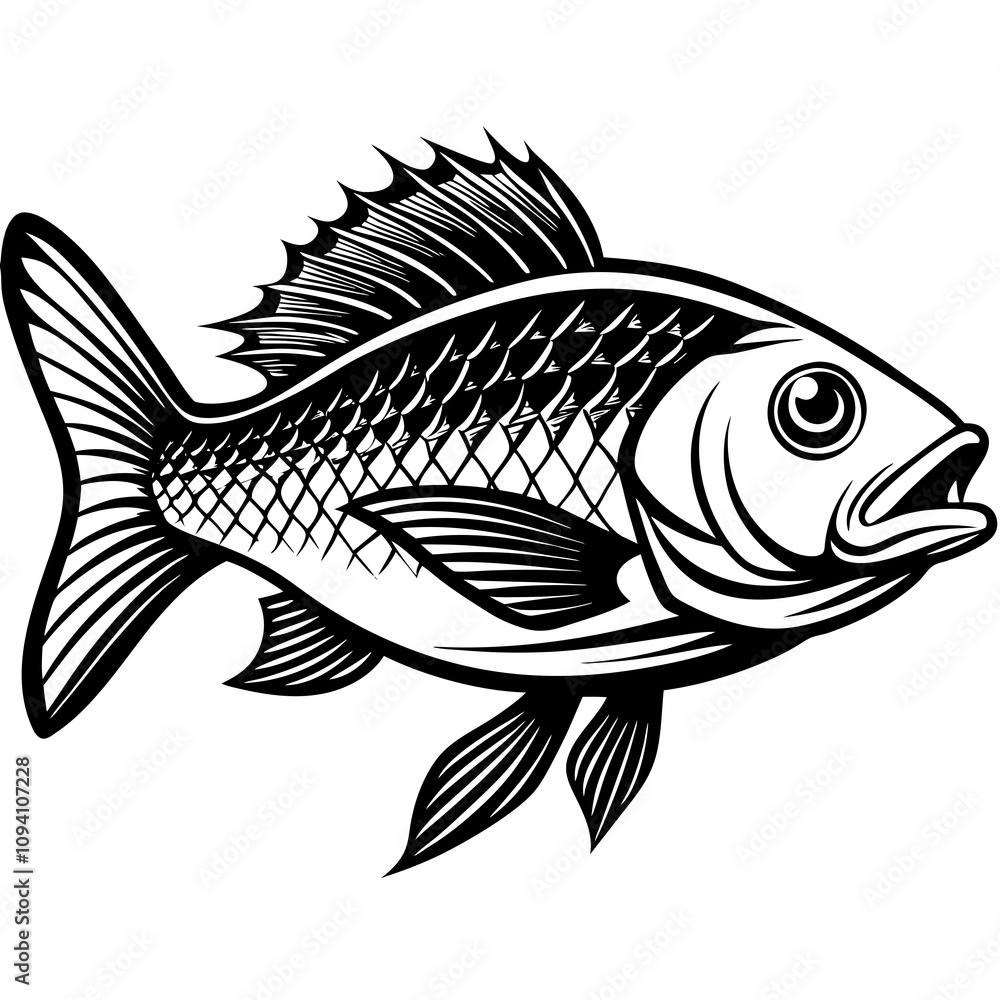 illustration of a snapper fish illustration of a snapper fish