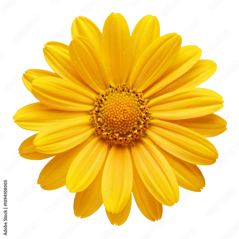 yellow daisy flower isolated on white background yellow daisy flower isolated on white background
