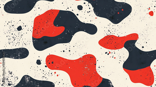 Wallpaper Mural Abstract organic shapes seamless pattern with texture Torontodigital.ca