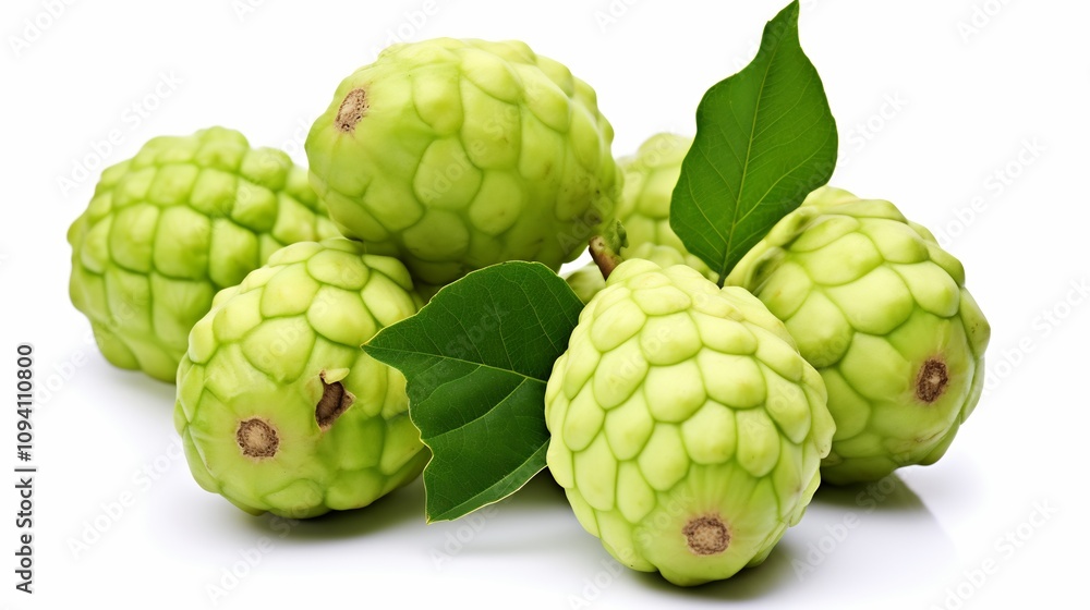 Fresh Noni Fruit with Bumpy Light Green Skin and Organic Texture Fresh Noni Fruit with Bumpy Light Green Skin and Organic Texture