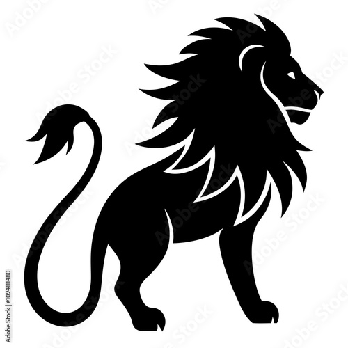 lion cartoon isolated on white