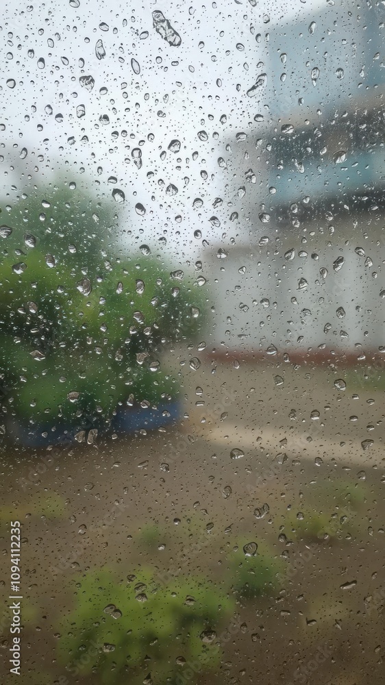 Grunge raindrops and water spots on a window, creating a weathered texture, storm Grunge raindrops and water spots on a window, creating a weathered texture, storm