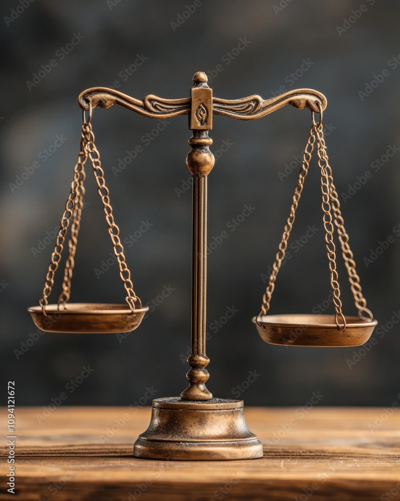 A classic bronze balance scale symbolizing justice and fairness, elegantly set against a blurred background. A classic bronze balance scale symbolizing justice and fairness, elegantly set against a blurred background.