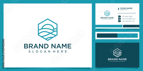 Sun and Land logo design inspiration