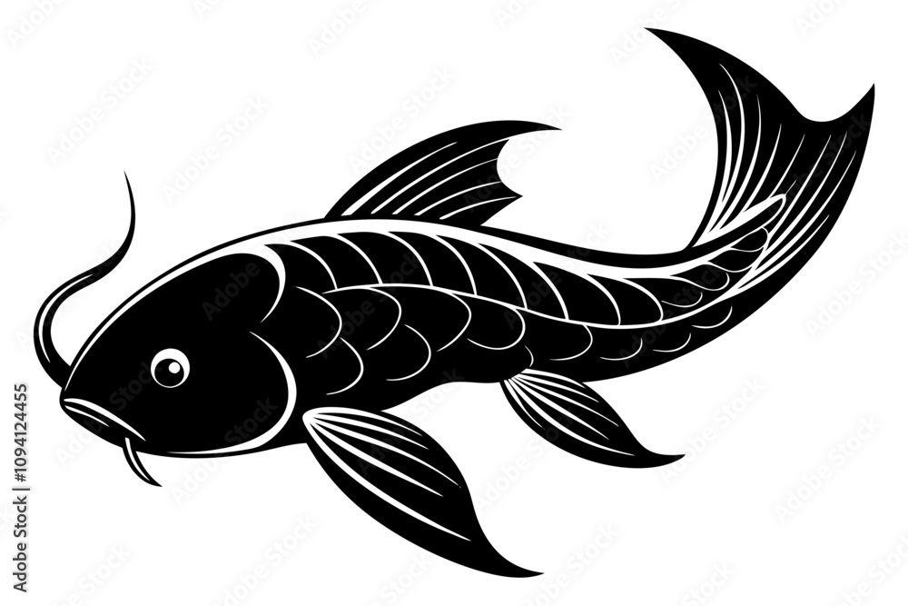 fish on white background fish on white background