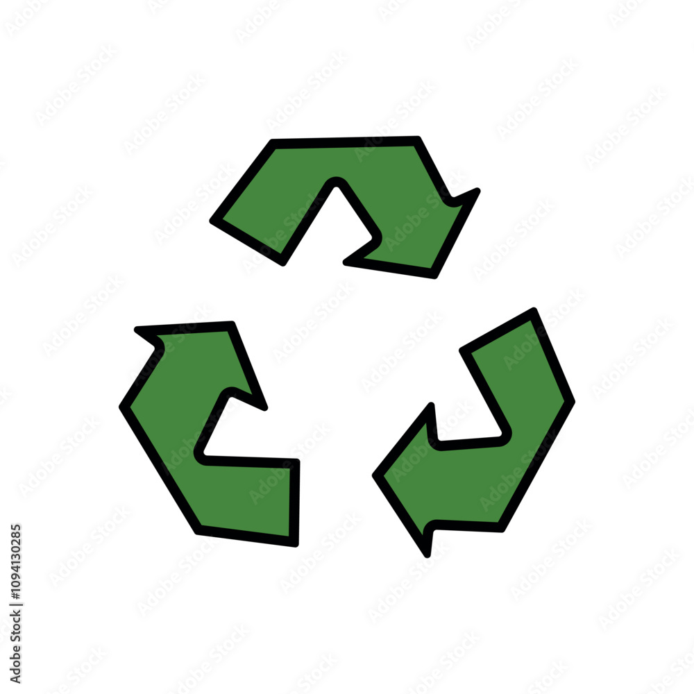 green recycling icon with arrows in eco-friendly, environmental, recycled, friendly, triangle, circle, concept, vector green recycling icon with arrows in eco-friendly, environmental, recycled, friendly, triangle, circle, concept, vector