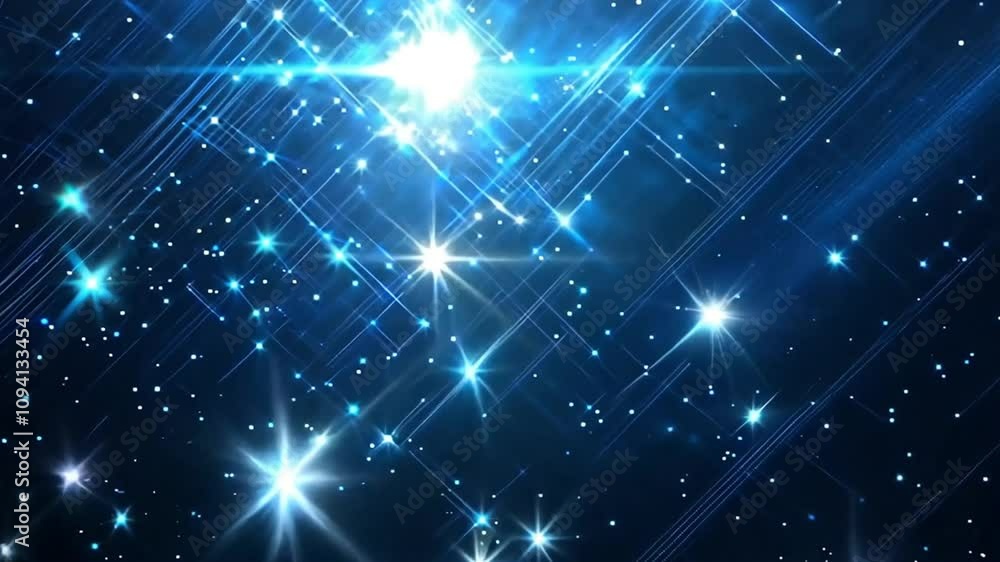 Abstract Representation of a Starry Night Sky with Shooting Stars Abstract Representation of a Starry Night Sky with Shooting Stars
