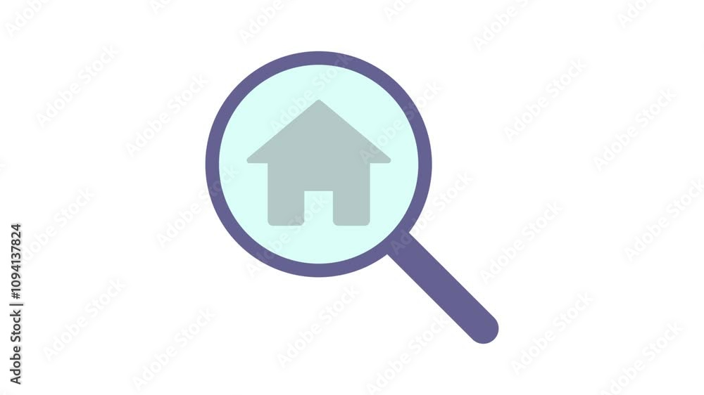 animated searching magnifying glass on white background animated searching magnifying glass on white background