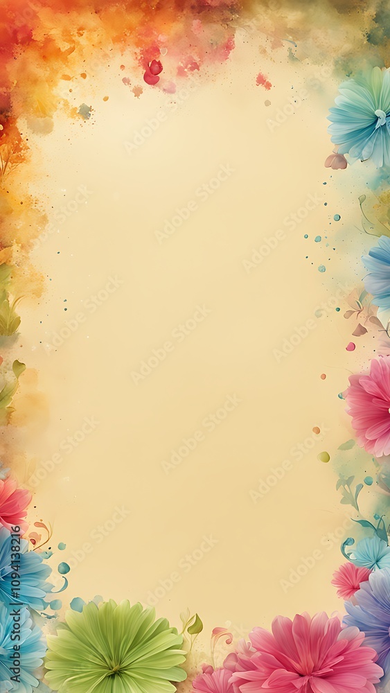 Obraz premium Vibrant Abstract Design with Creative Blank Space