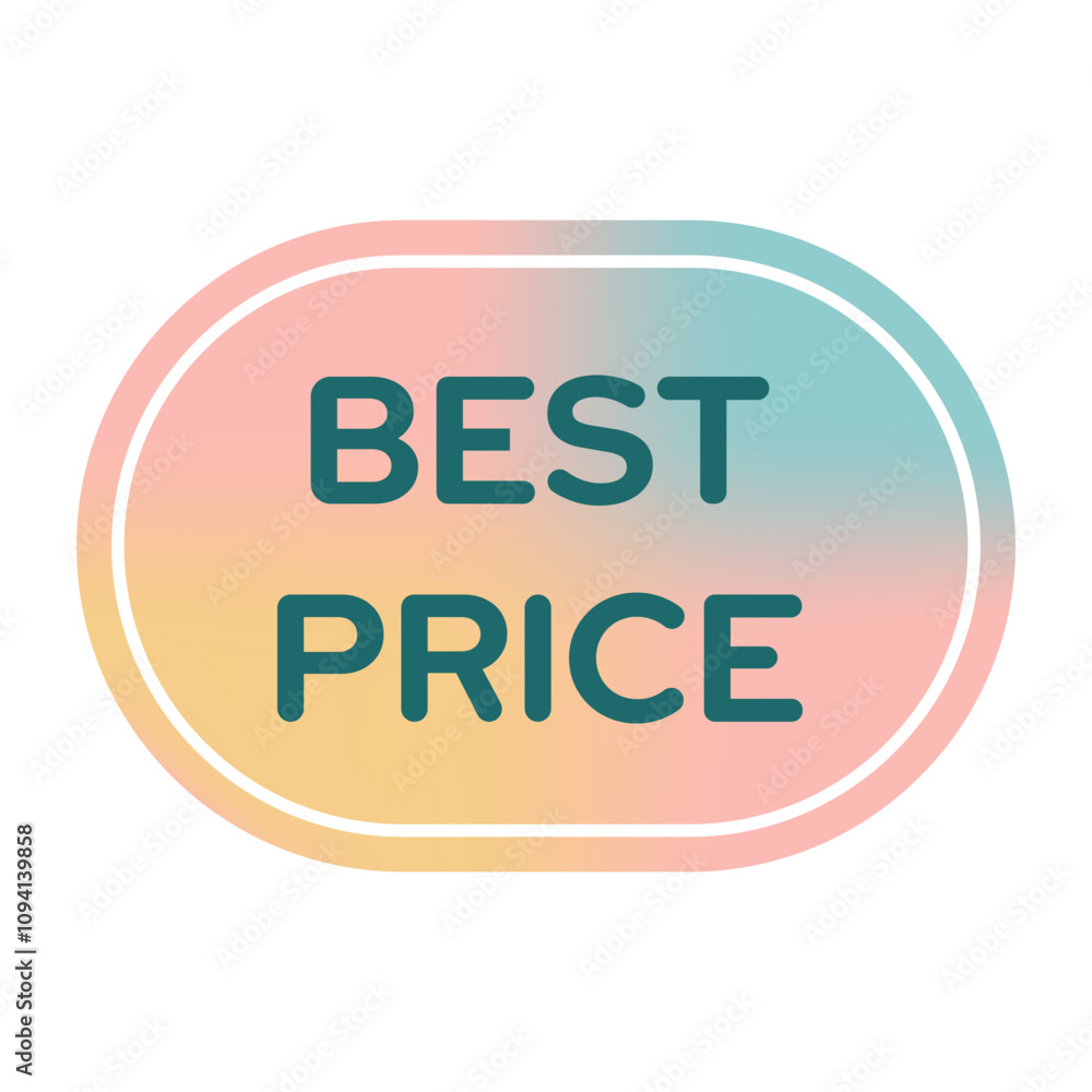 Best price badge in retro style Best price badge in retro style