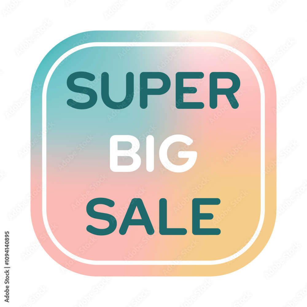 Super big sale promotion badge in retro style Super big sale promotion badge in retro style