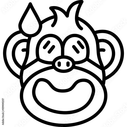 Scared Ape Icon
