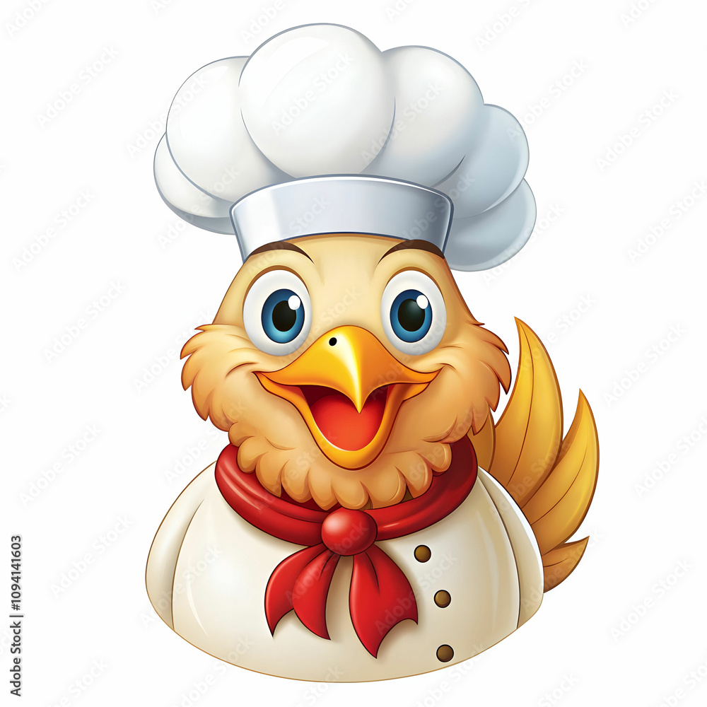 chicken wearing a chef hat chicken wearing a chef hat