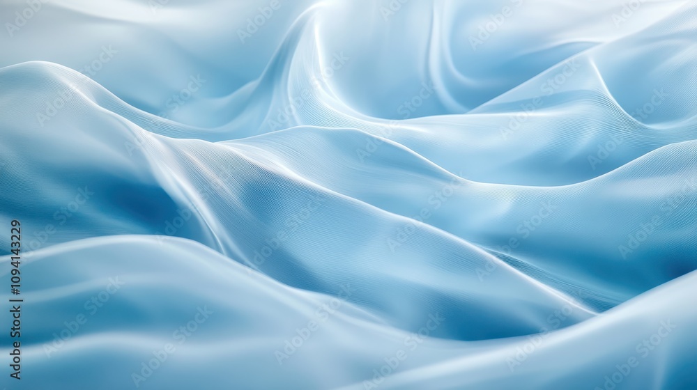Soft, flowing blue fabric creates a serene and elegant visual texture. Soft, flowing blue fabric creates a serene and elegant visual texture.