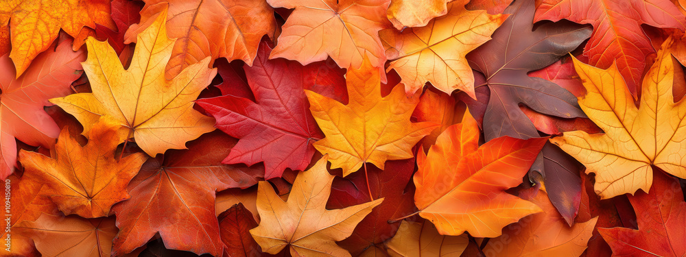 Crisp texture of autumn leaves in vibrant orange, red, and yellow hues, showcasing intricate veins and natural beauty Crisp texture of autumn leaves in vibrant orange, red, and yellow hues, showcasing intricate veins and natural beauty