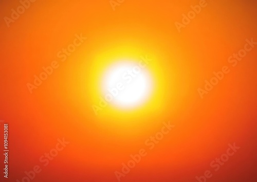 Sunshine Bright Orange Gradient Background for Nature and Summer