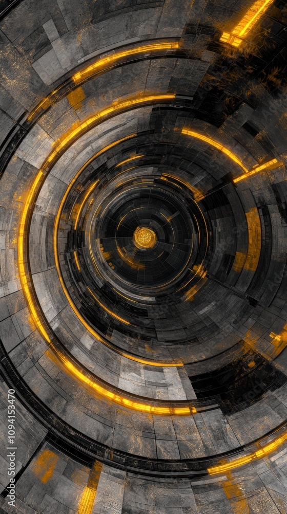 Abstract swirling design with orange accents on a dark background, evoking a futuristic feel. Abstract swirling design with orange accents on a dark background, evoking a futuristic feel.
