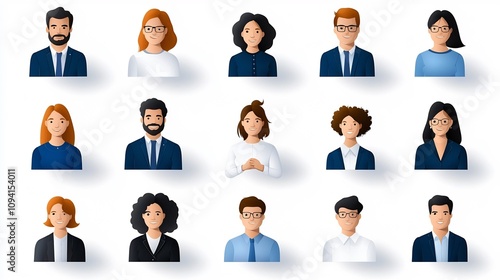 Collection of Detailed Thin Line Icons Depicting Themes of Team Populations and Group Connections Suitable for Business Community and Technology Concepts