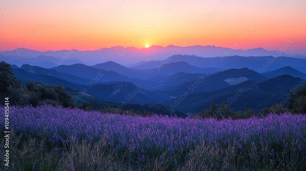 Serene Dawn with Soft Orange and Pink Sky Serene Dawn with Soft Orange and Pink Sky