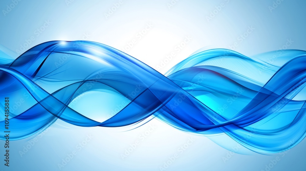 Fototapeta premium Blue stripe light band background Abstract background