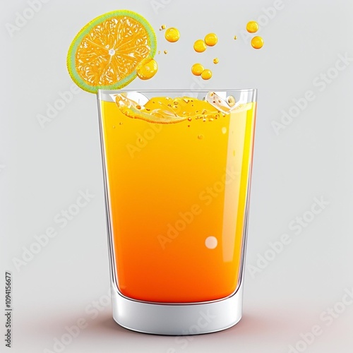 Orange Juice Beverage Icon - Cool off this summer with the fresh taste of oranges photo