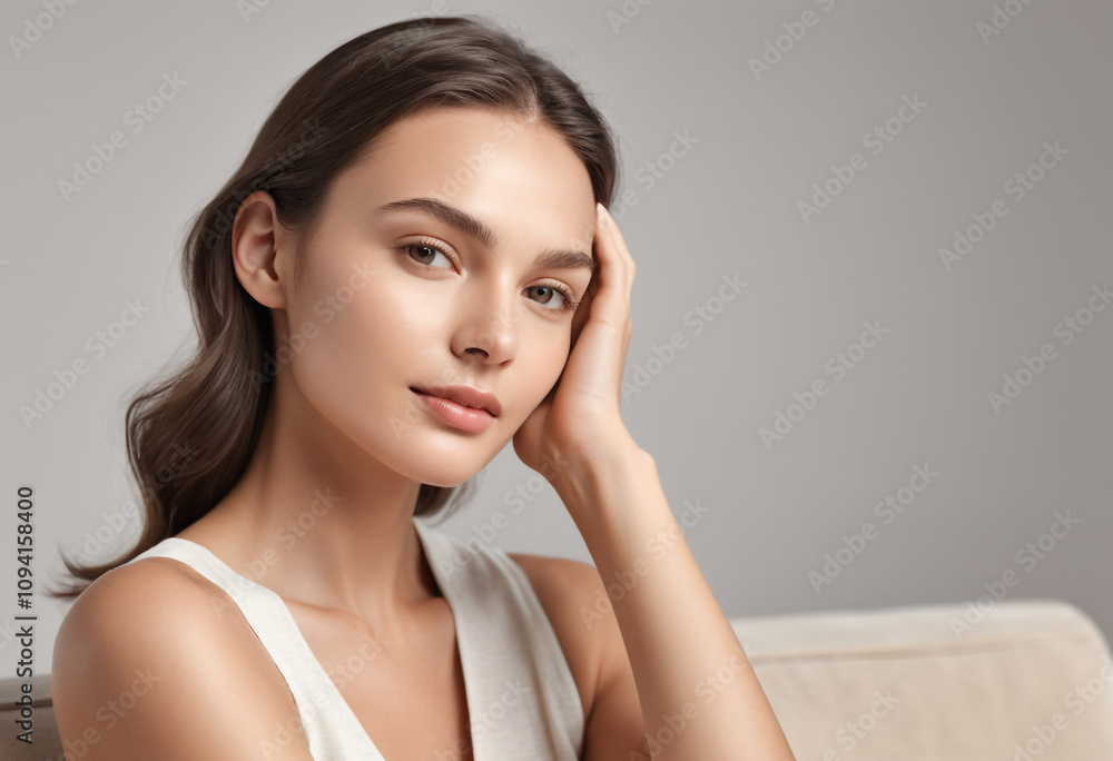 Glamorous Model Portrait for Cosmetics and Beauty Product Advertising, The Best Using Billboard, Banner, Packaging etc. Glamorous Model Portrait for Cosmetics and Beauty Product Advertising, The Best Using Billboard, Banner, Packaging etc.